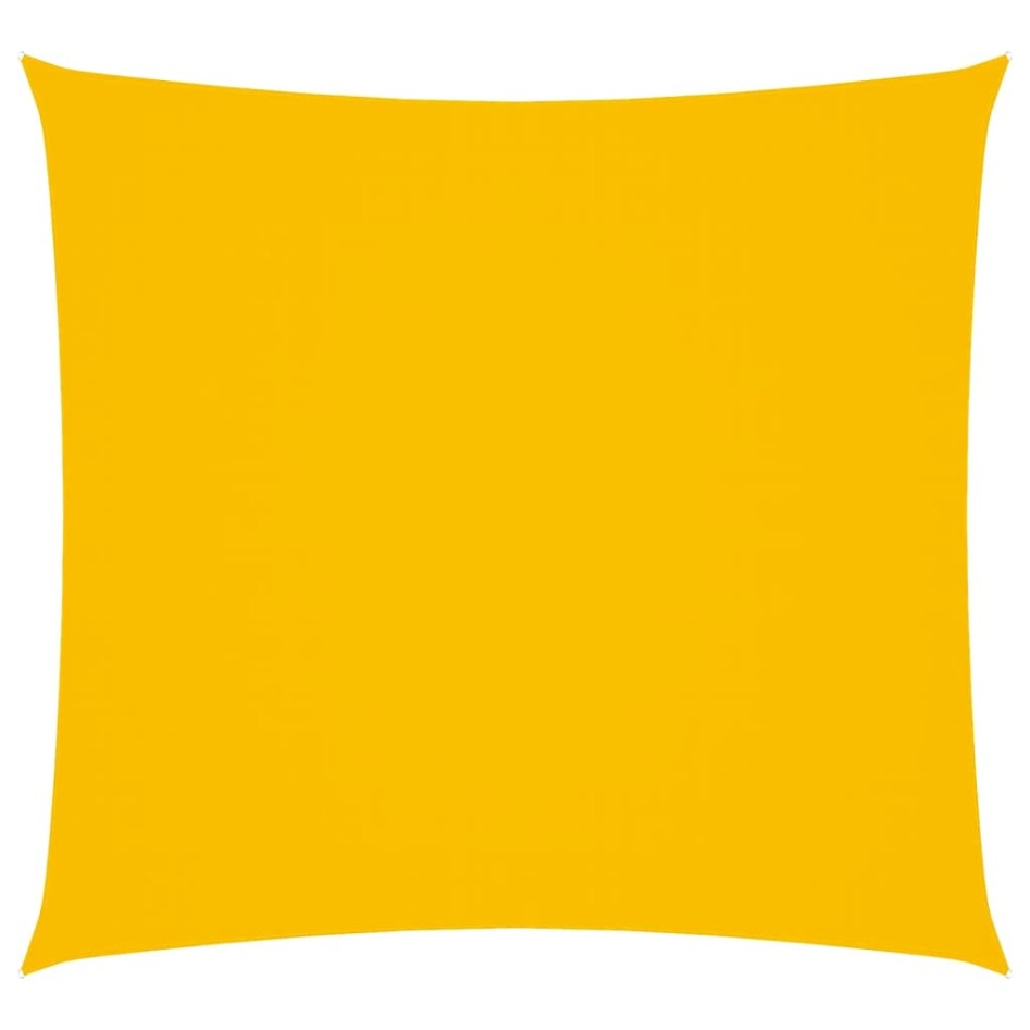Toldo de vela cuadrado tela Oxford amarillo 5x5