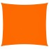 Toldo de vela cuadrado tela Oxford naranja 5x5
