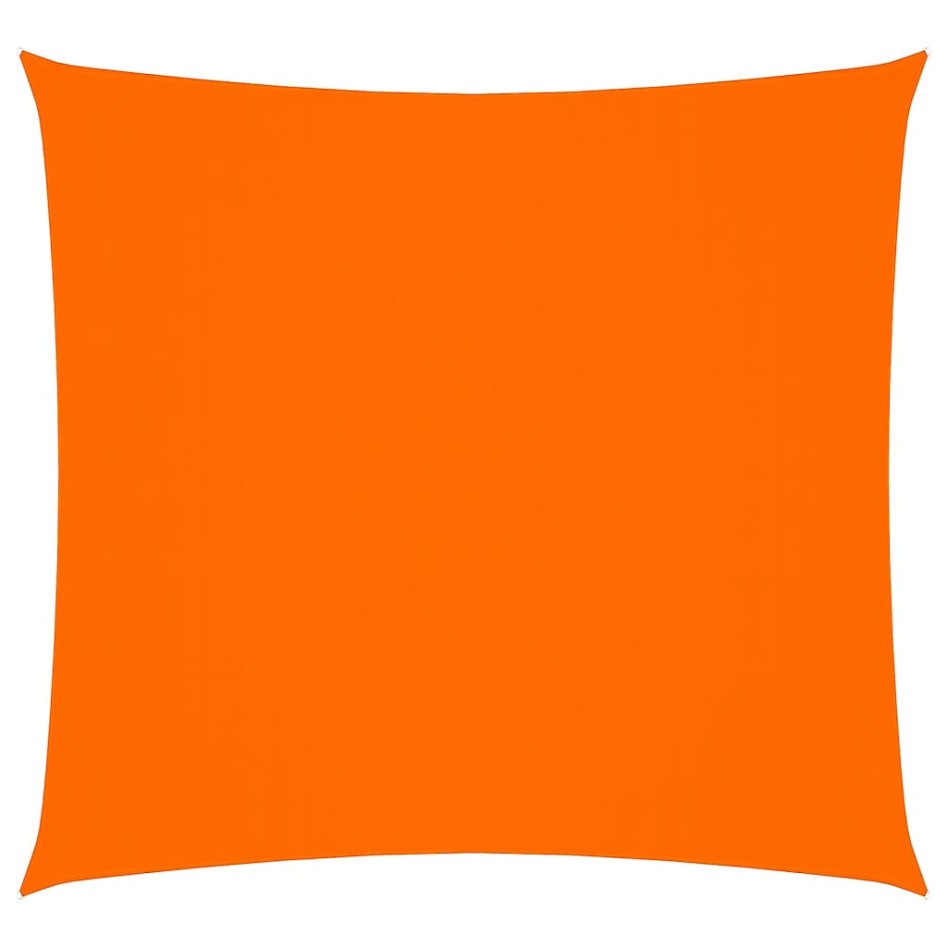 Toldo de vela cuadrado tela Oxford naranja 5x5