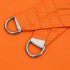 Toldo de vela cuadrado tela Oxford naranja 5x5