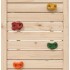 Casita infantil con pared escalada madera pino 53x110,5x214