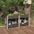 Arriate de jardín con estante WPC gris 150x50x75