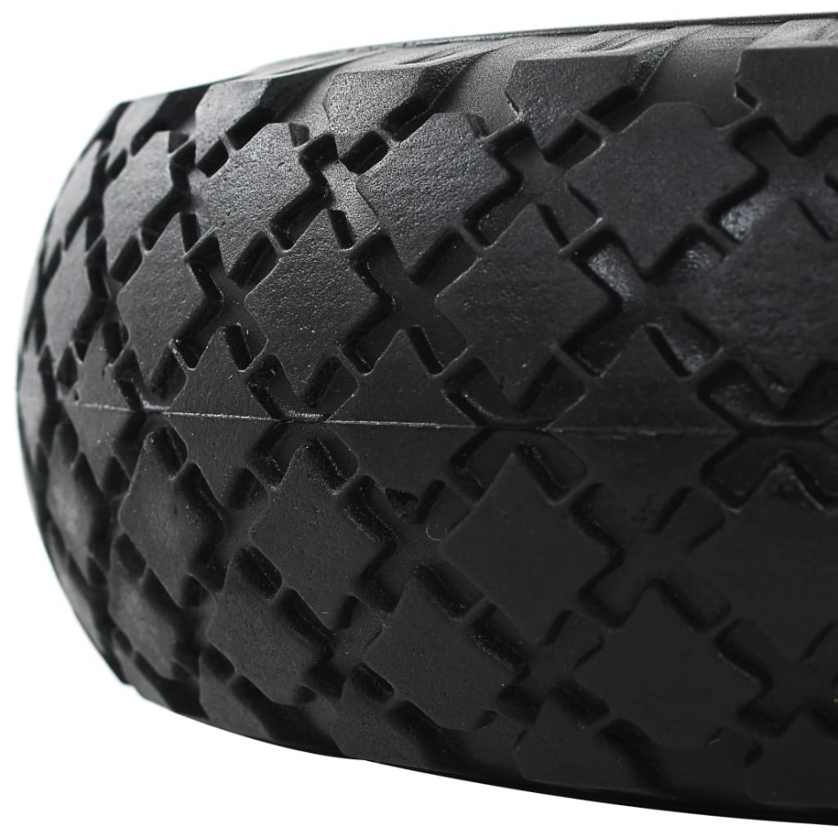 Ruedas de carrito de sacos 4 uds PU macizo 3.00-4 260x85