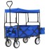Carrito de mano plegable de acero con capota