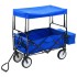 Carrito de mano plegable de acero con capota