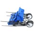 Carrito de mano plegable de acero con capota
