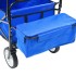 Carrito de mano plegable de acero con capota