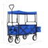 Carrito de mano plegable de acero con capota