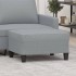Reposapiés de tela gris claro 70x55x41