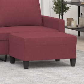 Reposapiés de tela rojo tinto 70x55x41