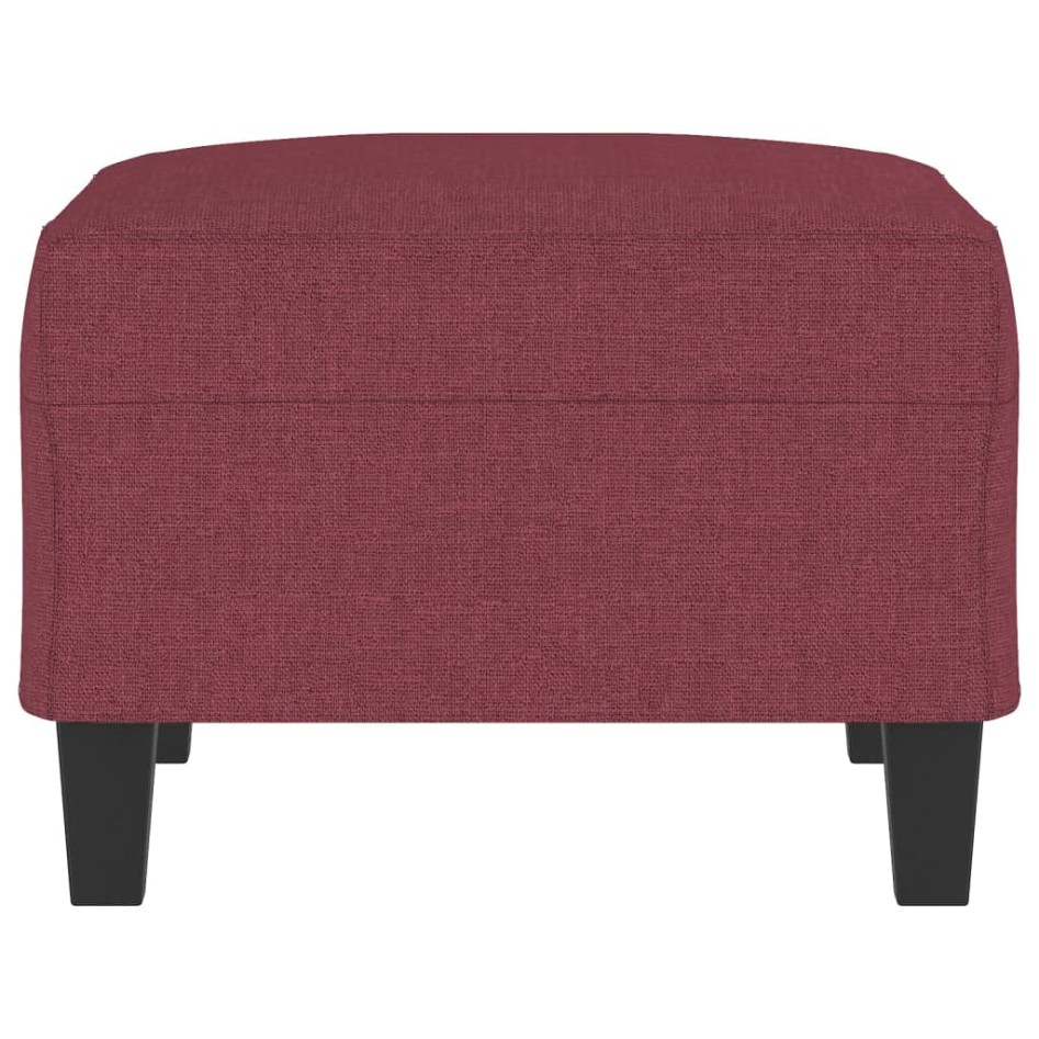 Reposapiés de tela rojo tinto 70x55x41