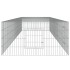 Jaula para conejos 4 paneles hierro galvanizado 433x109x54
