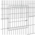 Jaula para conejos 4 paneles hierro galvanizado 433x109x54