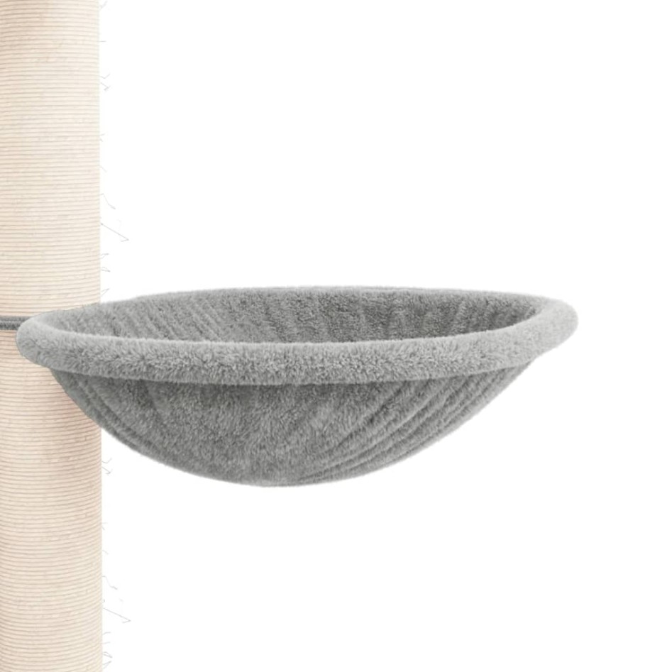 Árbol rascador gatos suelo a techo gris claro 258,5-284,5