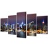 Set decorativo de lienzos para pared Nueva York noche 200 x 100