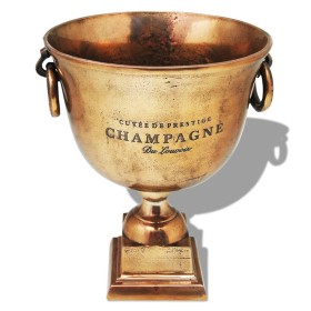 Enfriador de champán copa trofeo marrón