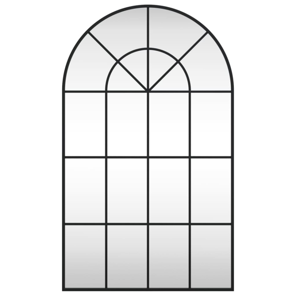 Espejo de pared arco de hierro negro 60x100
