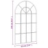 Espejo de pared arco de hierro negro 60x100
