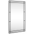 Espejo de pared rectangular de hierro negro 60x100