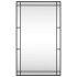 Espejo de pared rectangular de hierro negro 60x100