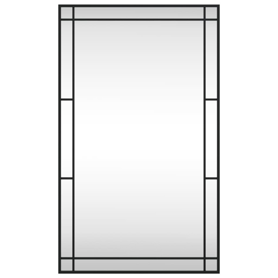 Espejo de pared rectangular de hierro negro 60x100