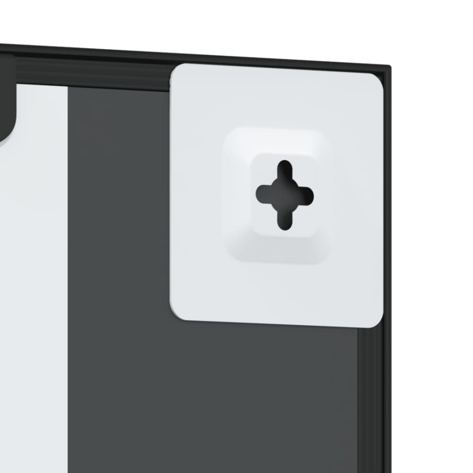 Espejo de pared rectangular de hierro negro 60x100