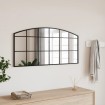 Espejo de pared arco de hierro negro 100x50 cm