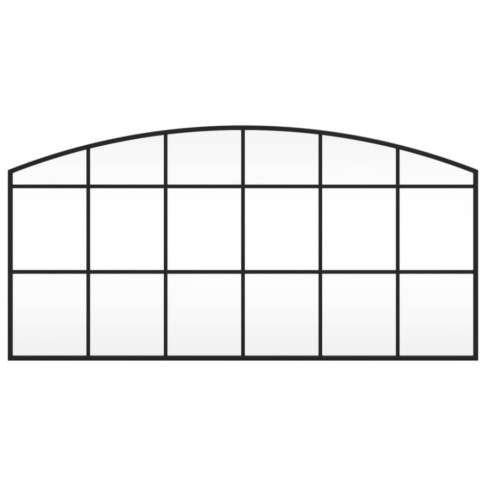 Espejo de pared arco de hierro negro 100x50
