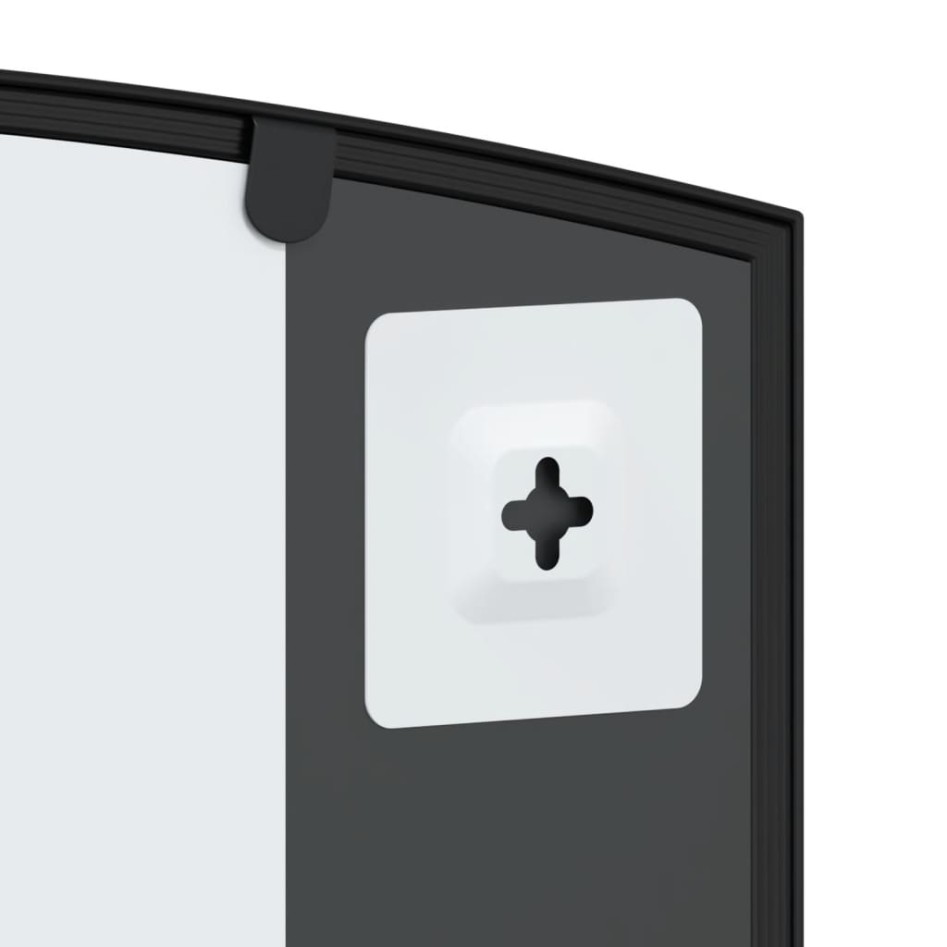 Espejo de pared arco de hierro negro 100x50