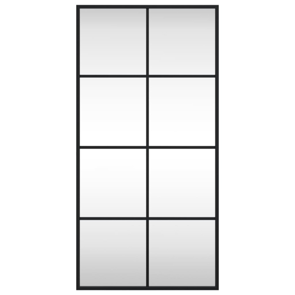 Espejo de pared rectangular de hierro negro 40x80