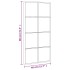 Espejo de pared rectangular de hierro negro 40x80