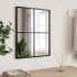 Espejo de pared rectangular de hierro negro 40x50