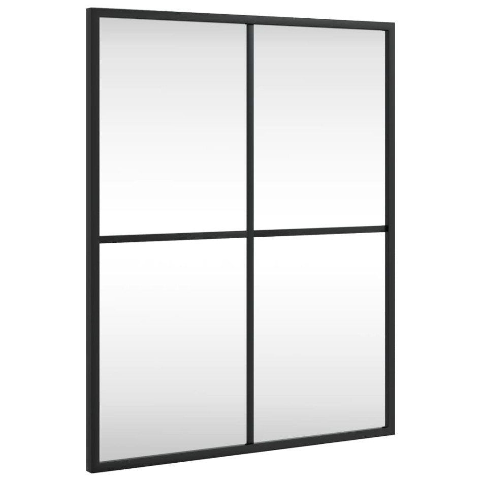 Espejo de pared rectangular de hierro negro 40x50