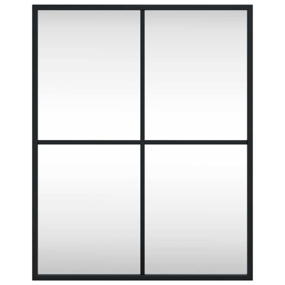 Espejo de pared rectangular de hierro negro 40x50