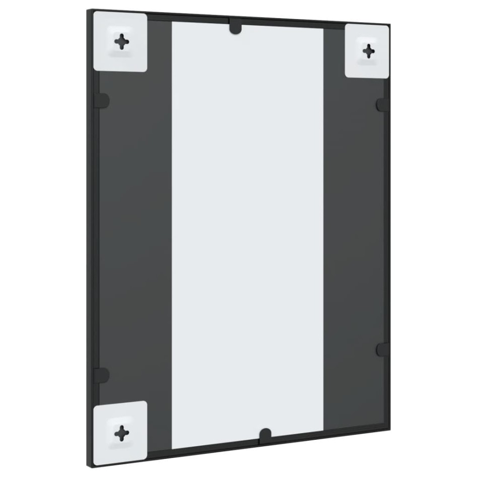 Espejo de pared rectangular de hierro negro 40x50