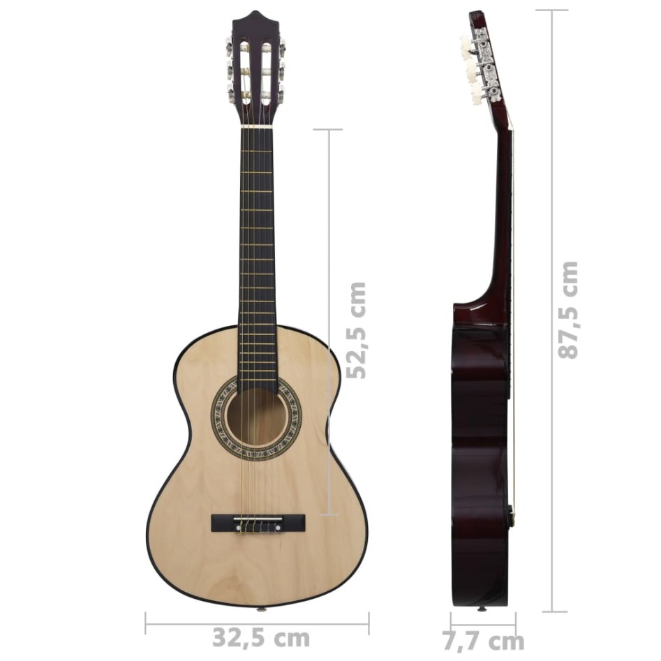 Guitarra clásica para principiantes y niños madera tilo 1/2