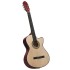 Guitarra clásica occidental con ecualizador y 6