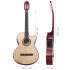 Guitarra clásica occidental con ecualizador y 6