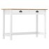 Mesa consola Hill con 2 cajones madera pino 110x45x74