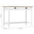 Mesa consola Hill con 2 cajones madera pino 110x45x74