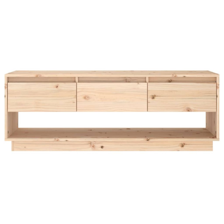 Mueble de TV de madera maciza de pino 110,5x34x40