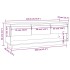 Mueble de TV de madera maciza de pino 110,5x34x40