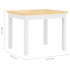 Mesa y silla infantil 3 pzas MDF blanco y