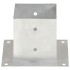 Anclajes para postes 4 unidades metal galvanizado 141