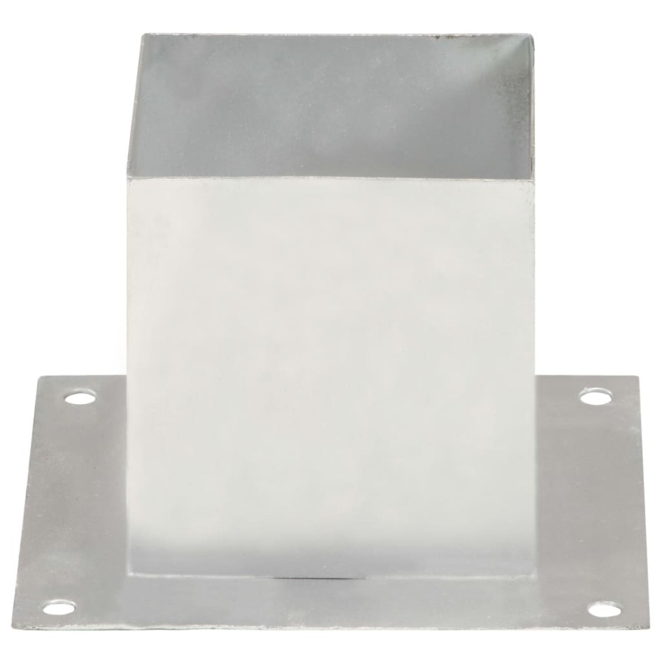 Anclajes para postes 4 unidades metal galvanizado 141