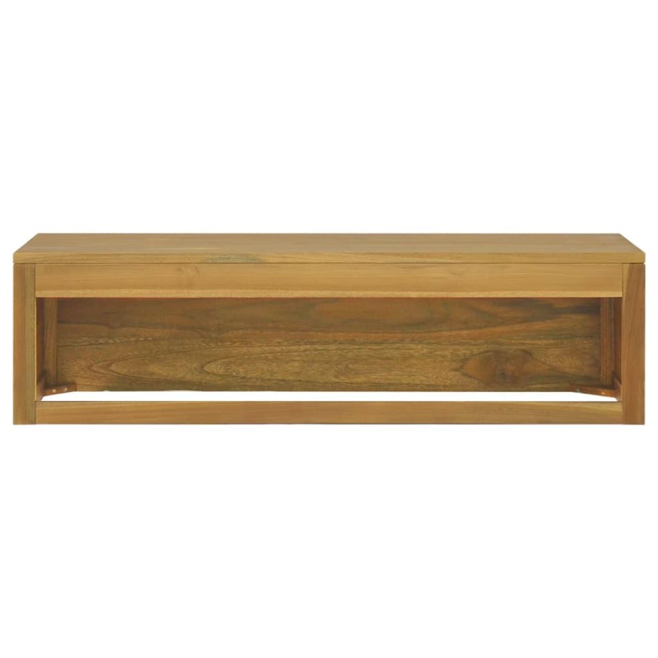 Armario de baño de pared madera maciza de teca 110x45x30