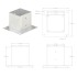 Anclajes para postes 4 unidades metal galvanizado 141