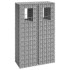 Cestas postes de gaviones 2 unidades hierro 40x40x140