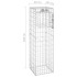 Cestas postes de gaviones 2 unidades hierro 40x40x140