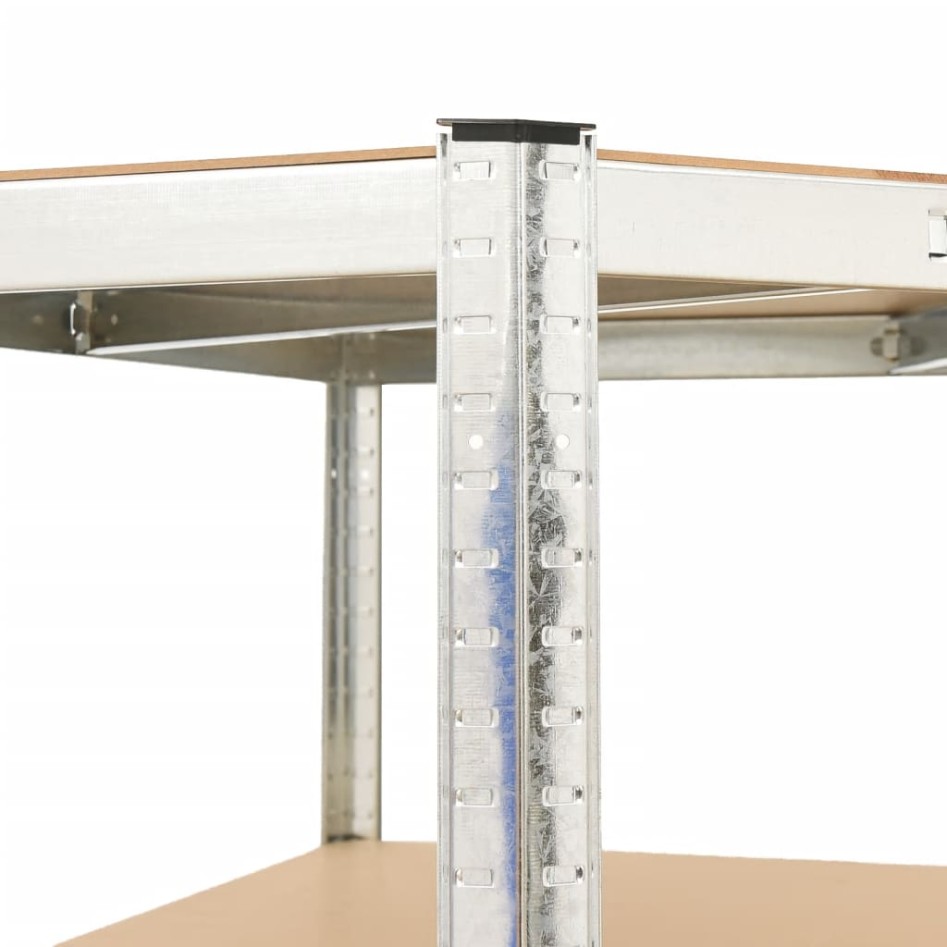 Estantería resistente 5 niveles acero y madera